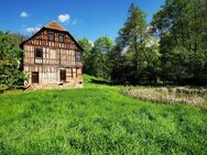 Historisches Mühlenensemble am Stausee südlich von Jena - Schlöben