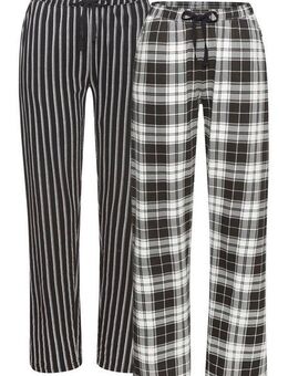 Vivance Dreams Pyjamahose (Packung, 2-tlg) Mit Streifen und Karos