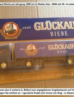 Gersdorf, Glückauf, Biere, Minitruck, Sortiment, 3, Stück,OVP, - Mahlberg