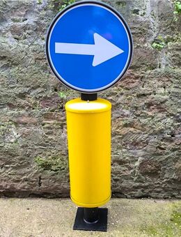 original Beleuchtetes Verkehrsschild aus den 70igern... - Pforzheim Zentrum