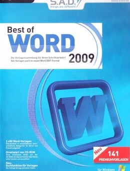 S.A.D. Best of Word 2009 m. 2.450 Wordvorlagen & 141 Premiumvorlagen - Andernach