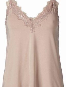 rosemunde Unterhemd Billie Strap Top wunderschöner Vintage-Spitzenbesatz an Ausschnitt und Saum