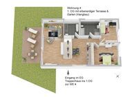 Helle 4-Zimmer-Wohnung mit Terrasse & Garten! - Wolfsburg