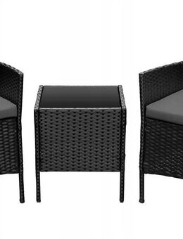 Sitzgruppe Rattan Gartenmöbel Gartenmöbel Polyrattan Set Tisch Sessel Lounge Set534 - Wuppertal