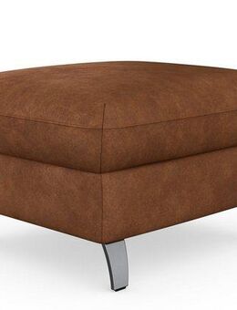 sit&more Stauraumhocker Grenoble, mit Stauraum und satinierten Füßen