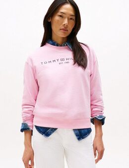Tommy Hilfiger Sweatshirt MDRN REG CORP LOGO C-NK SWTSHRT mit Logoschriftzug