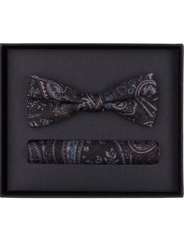 VENTI Fliege VENTI Set aus Fliege und Einstecktuch gemustert