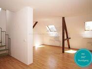 Helle 3,5 Raum-Maisonette-Wohnung mit 2 Tageslichtbädern und Sichtholzbalken auf dem Kaßberg - Chemnitz