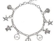 LASCANA Fußkette mit Anhänger, Seestern,Muschel,Schildkröte,Fußketten Set,Fußkettchen mit Anhänger