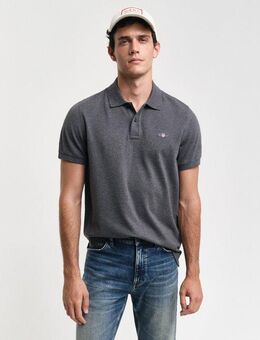 Gant Poloshirt REG SHIELD SS PIQUE POLO mit Logo und Flachstrickkragen 100% Baumwolle Pique