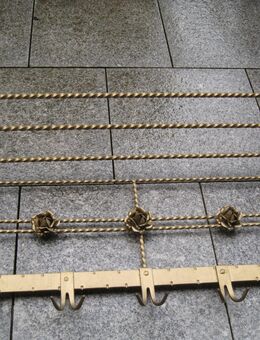 Garderobe Schmiedeeisern handwerklich gefertigt Goldfarben bronziert - Wesseling