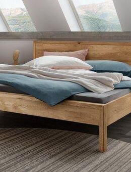 Home affaire Massivholzbett Huven Doppelbett, Holzbett, hohe Belastbarkeit: 200kg je Seite (1-tlg., in 4 Breiten, Einlasstiefe 16 oder 20cm, niedrige Fußhöhe), Massivholz, Skandinavisches Design, Robust, stabil, FSC zertifiziert