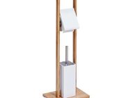 Zeller Present WC-Garnitur Bamboo, Entnehmbarer Schmutzwasserfänger aus Plastik