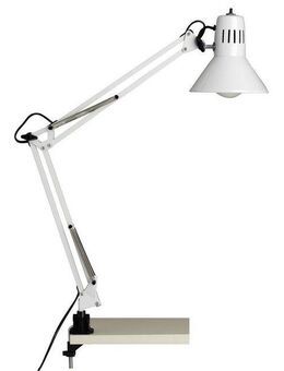 Brilliant Tischleuchte HOBBY, ohne Leuchtmittel, 70cm Höhe, E27 max. 40W, schwenkbar, Metall, Druckschalter
