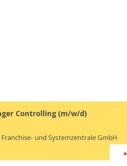 Team Manager Controlling (m/w/d) - Münster