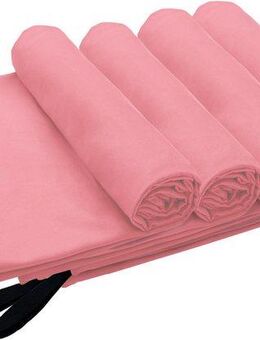 my home Reisehandtuch Xavi, 4 x 40x60cm ideal als Sporthandtuch, Reisehandtuch, Microfaser (Set, 4-St), als Serie und Set, sehr leicht, kompakt, schnelltrocknend, Mikrofaser