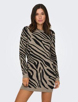 ONLY Strickkleid ONLJENNI LS ANIMAL DRESS EX KNT