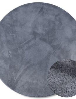 Villeroy & Boch Teppich Leon, rund, Höhe: 15 mm, Langflor, Shaggy, einfarbig, flauschig, weich, glänzend, modern, uni