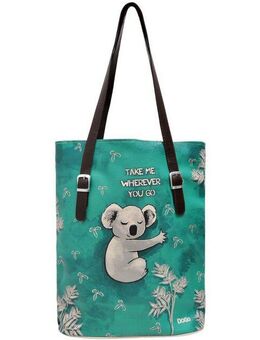 DOGO Umhängetasche Tall Bag Damen Schultertasche Koala Hug Damen Schultertasche, Vegan