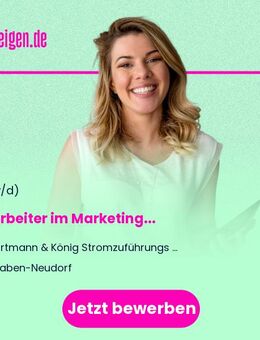 Mitarbeiter im Marketing (m/w/d) - Graben-Neudorf