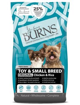 Burns Adult & Senior Original Toy & Small Breed Huhn & Reis - Sparpaket: 2 x 6 kg