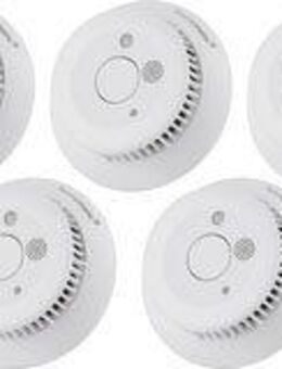 Homematic IP Funk-Rauchwarnmelder mit Q-Label 5er Set Rauchmelder