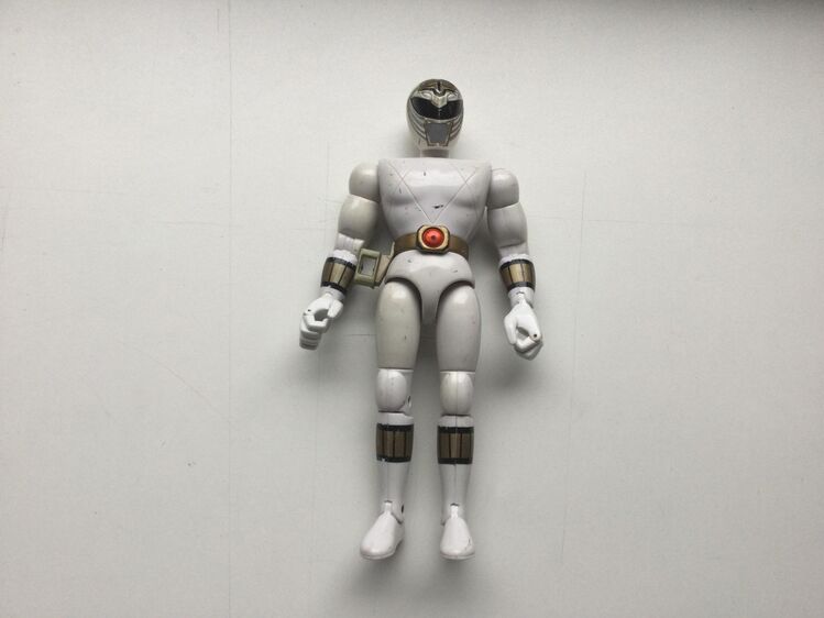 Bandai Power Rangers Vintage Action Figur Weißer Ranger 1990er Jahre - Fulda