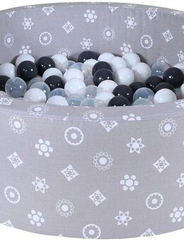 Knorrtoys® Bällebad Soft, Royal Grey, mit 300 Bällen, Made in Europe