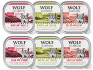 Wolf of Wilderness Adult - Mixpaket - Schale 6 x 300 g: Rind, Pute, Lamm