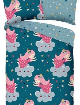 good morning Kinderbettwäsche Princesse, Renforcé, 2 teilig, Baumwolle, 135x200, Reißverschluss, Wendeoptik, Mädchen, prinzessin