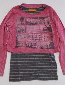 T-Shirt für Mädchen der Marke Staccato Pink/Grau Gr. 140 zu verkaufen. - Bielefeld