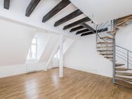 Helle 1-Zimmer-Dachgeschoss-Wohnung mit großer Nutzfläche auf 2. Ebene - Leipzig