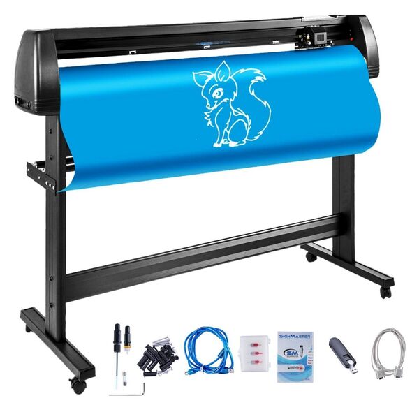 Schneideplotter, Plottermaschine Max. 1350mm Papiervorschub, Vinyl , Folienplotter VinylSchnittgenauigkeit 0,01 mm, Hobby Plotter, 3 Klingen Inkl. - Wuppertal