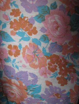 NEU m. E. * Original 1980er VINTAGE * Aquarell * Romantik * Rosen * Blüten * Flower- Power * Kurz * Corp * Jäckchen * Cardigan "Lexi" Gr. 38- 40/ S- M * Pastell * - Riedlingen