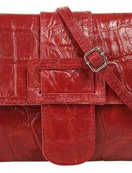 Cluty Abendtasche, echt Leder, Made in Italy