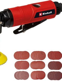 Einhell Winkelschleifer TC-PA 50, (Set, 14 tlg), Druckluft, mit zahlreichem Zubehör für verschiedene Schleifarbeiten