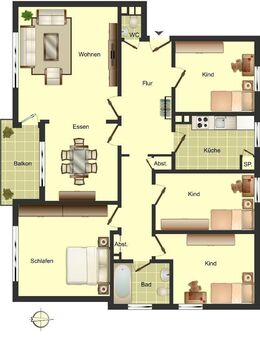 5-Zimmer-Wohnung in Münster Mauritz-Ost - Münster
