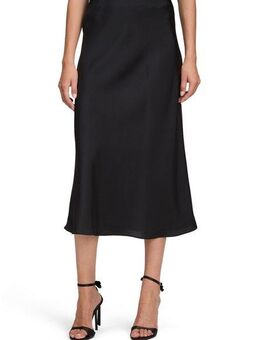 Betty&Co Midirock Damen Satinrock mit elastischem Bund