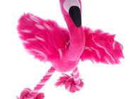 Hundespielzeug Flamingo mit Tau - 1 Stück
