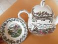 schöne Keramik Teekanne + Schale in 68753