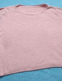 NEUw * Edel * DESIGNER * Fein- Strick * Kurzarm * Corp Top * Kurz- Pullover * Gr. 38- 40, 42/ S- M * rosè- quarz * - Riedlingen