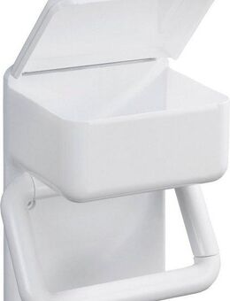 Maximex Toilettenpapierhalter 2 in 1, mit Ablage für feuchte Toilettentücher