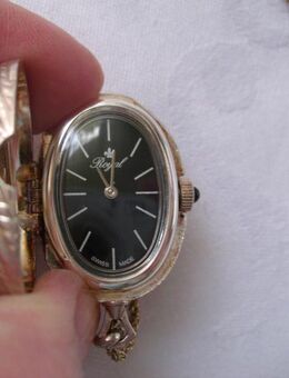 Schweizer Uhr / Kettenuhr / Medaillonuhr Royal Swiss Made versilbert - Saarbrücken
