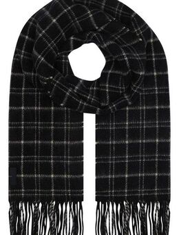 Calvin Klein Schal MINI CHECK WOOL SCARF, mit Logopatch