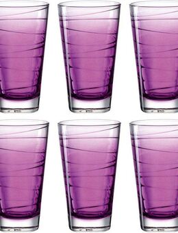 LEONARDO Longdrinkglas VARIO STRUTTURA, Glas, 280 ml, 6-teilig