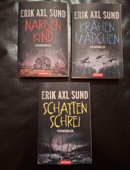 Krähenmädchen, Narbenkind und Schattenschrei von Erik Axl Sund die Triologie - Essen