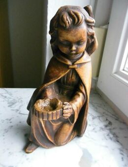 Engel kniend Figur 19 cm Deko Gips Dekofigur Leuchter braun 4,- - Flensburg