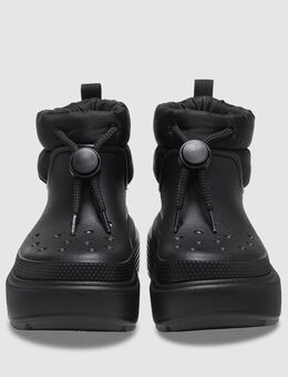 CROCS Regenstiefel gefüttert Mistwetterstiefel 37 wie neu Y2k Chunky Boots Stiefel Fell vegan ultraleicht - Neuenhagen (Berlin)