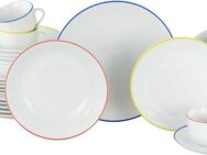 my home Kombiservice Angi (30-tlg), 6 Personen, Porzellan, Geschirr-Set, harmonische, trendige Coupeform