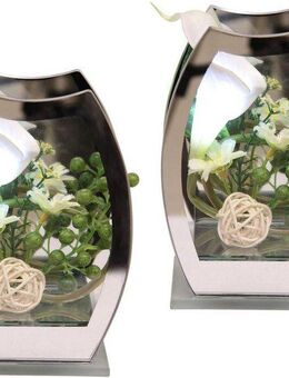 Kunstpflanze LED-Calla Calla, Home affaire, Höhe 15 cm, 2er-Set